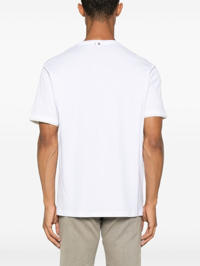 Herno White Short-Sleeve T-Shirt With Relaxed Fit