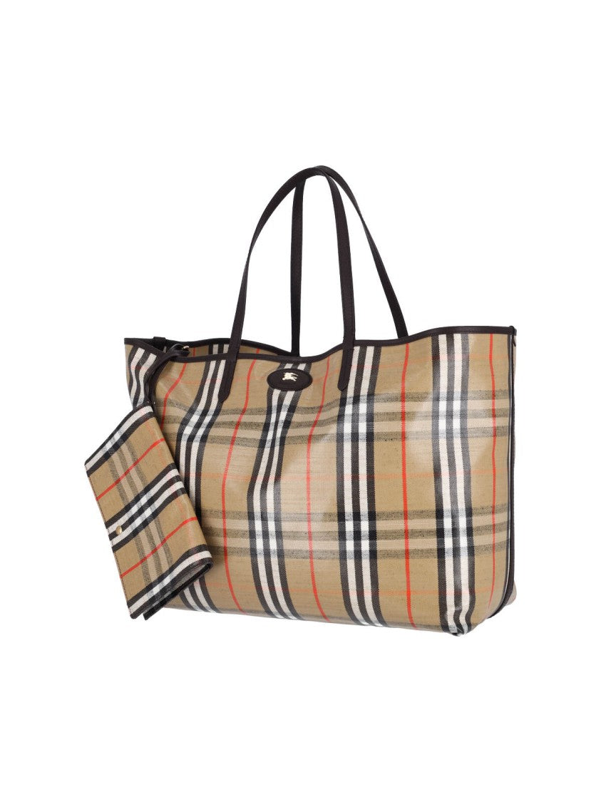 Burberry "Highlands" Large Tote Bag Beige
