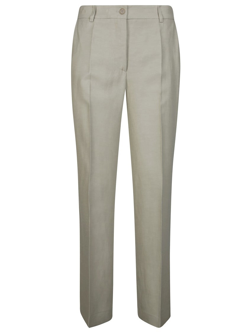 Parosh Straight-Leg Tailored Trousers With Clean Front
