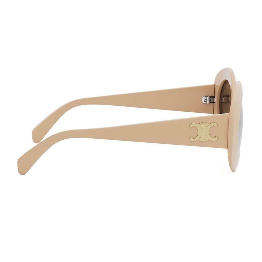 Celine Triomphe Beveled Oval Sunglasses