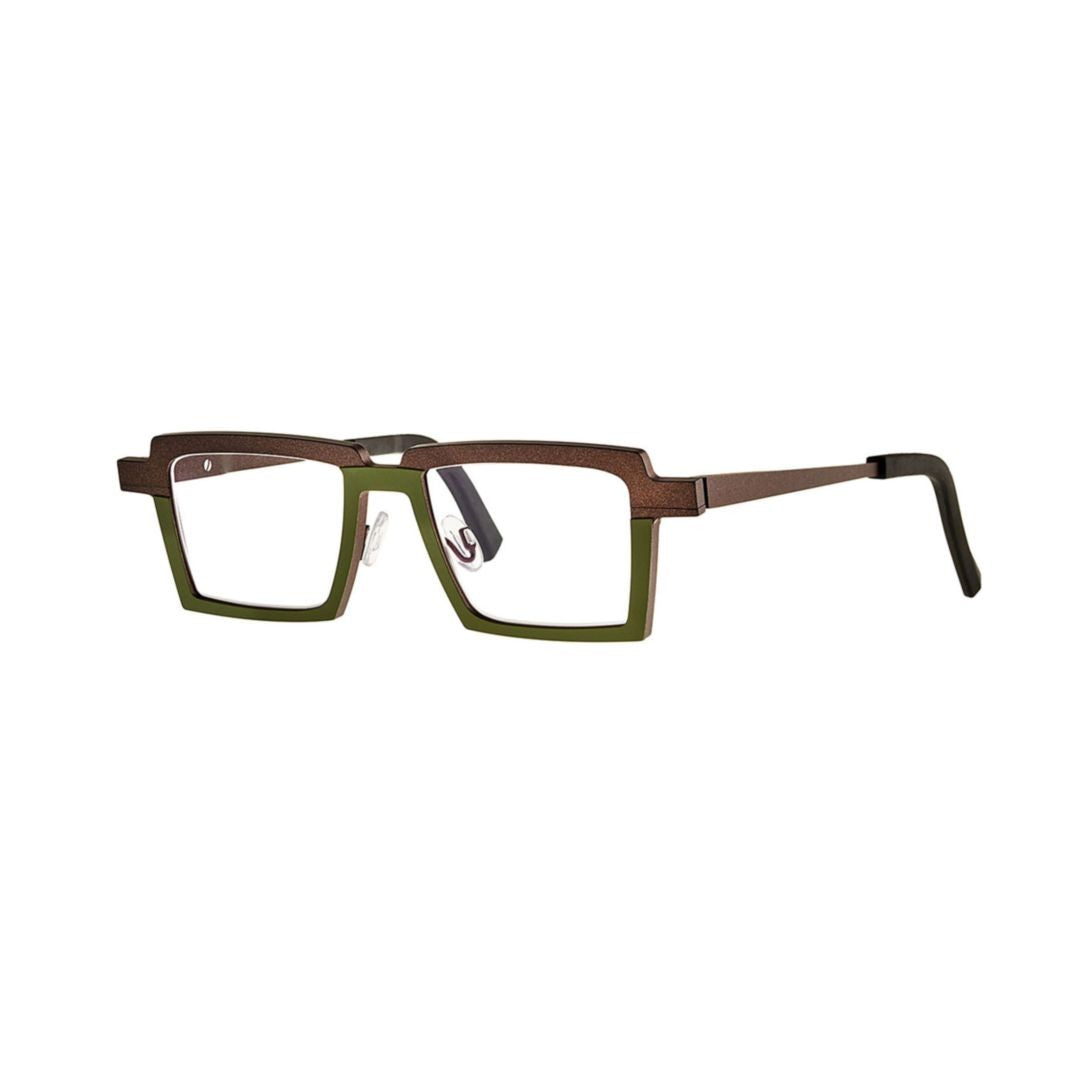 Theo Aldrin 316 C 798+184 Rectangular Eyeglasses With Two-Tone Metal Frame