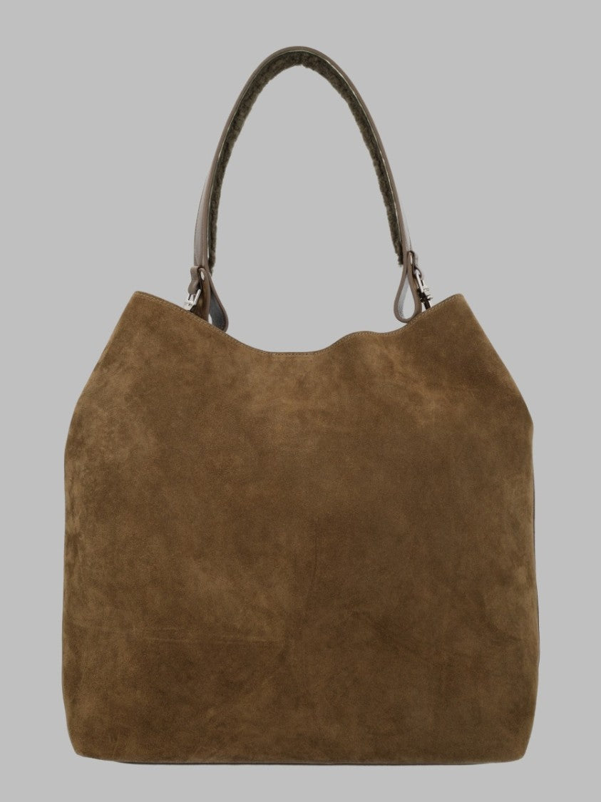 Vivienne Westwood Brown Soft Suede Shoulder Bag