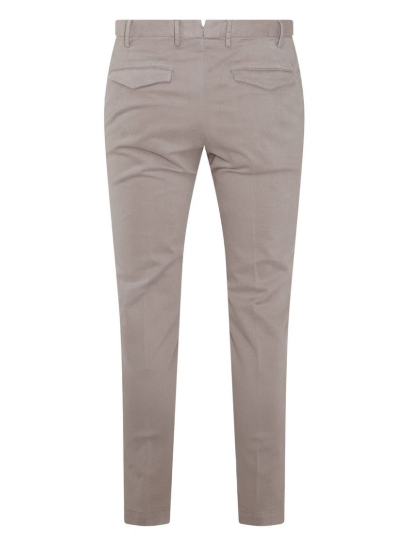 Pt Torino Tailored Gray Trousers With Refined Fit
