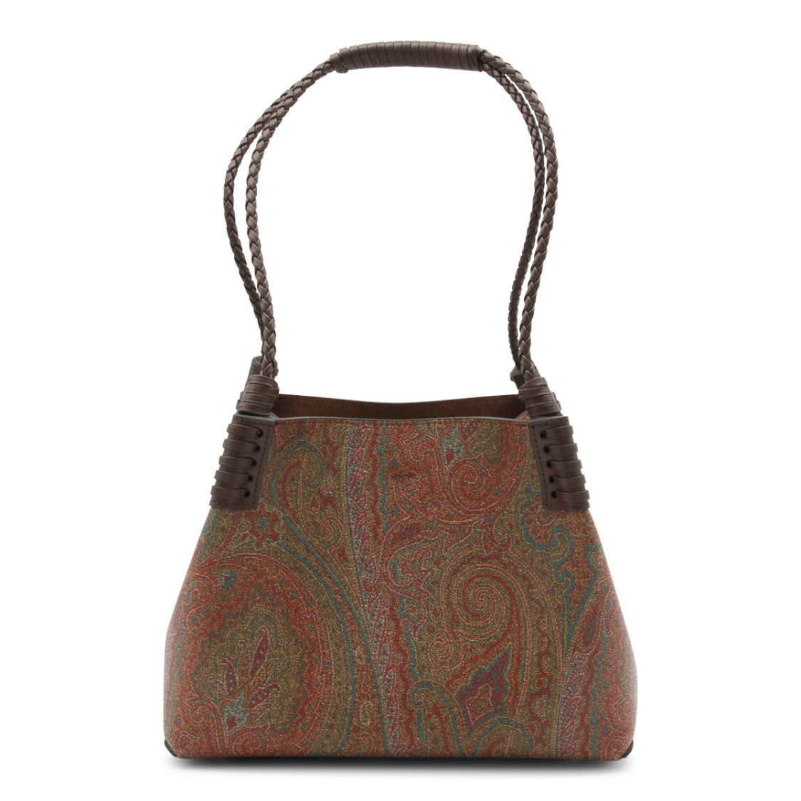 Etro Brown Patterned Tote Bag