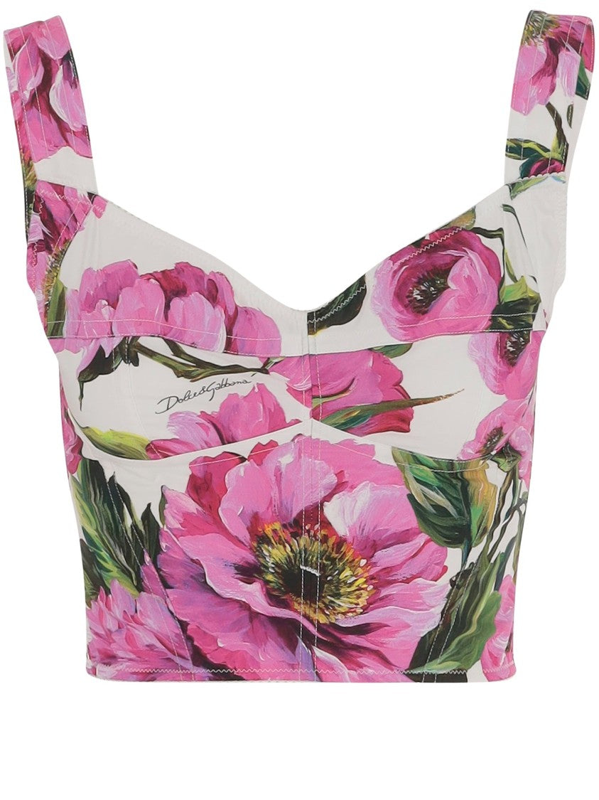 Dolce & Gabbana Floral Print Top