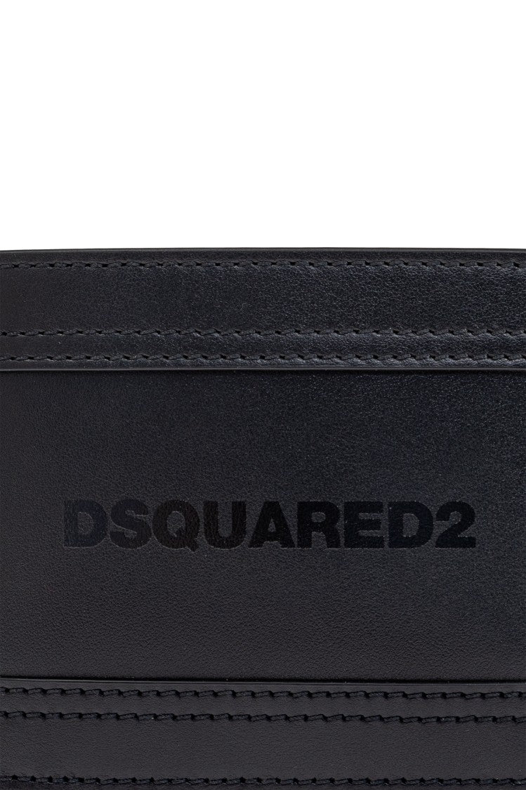 Dsquared2 Foldable Wallet In Smooth Calf Leather