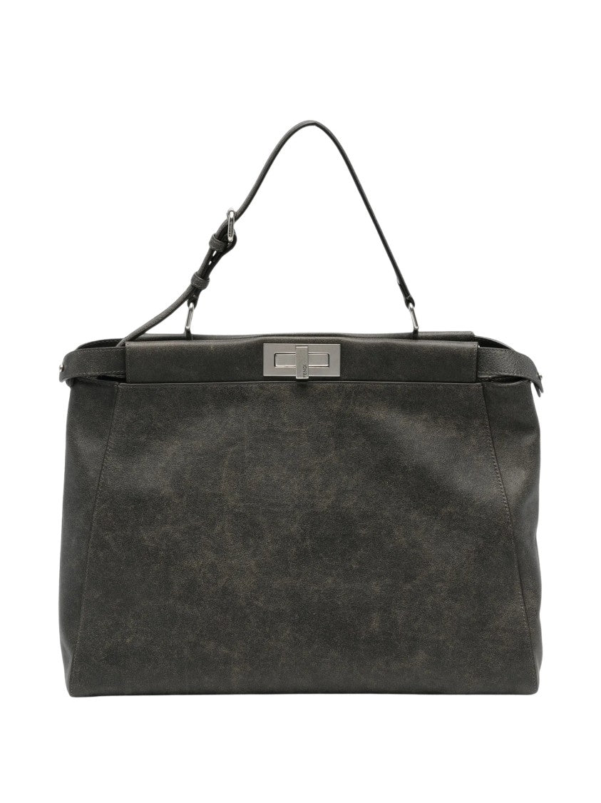 Fendi My Peekaboo Structured Calf Leather Handbag