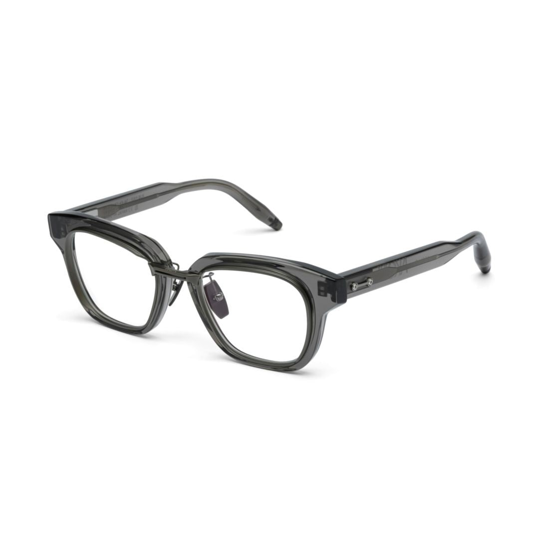 Akoni Apollo Square Frame Optical Glasses With Translucent Smoky Grey Finish