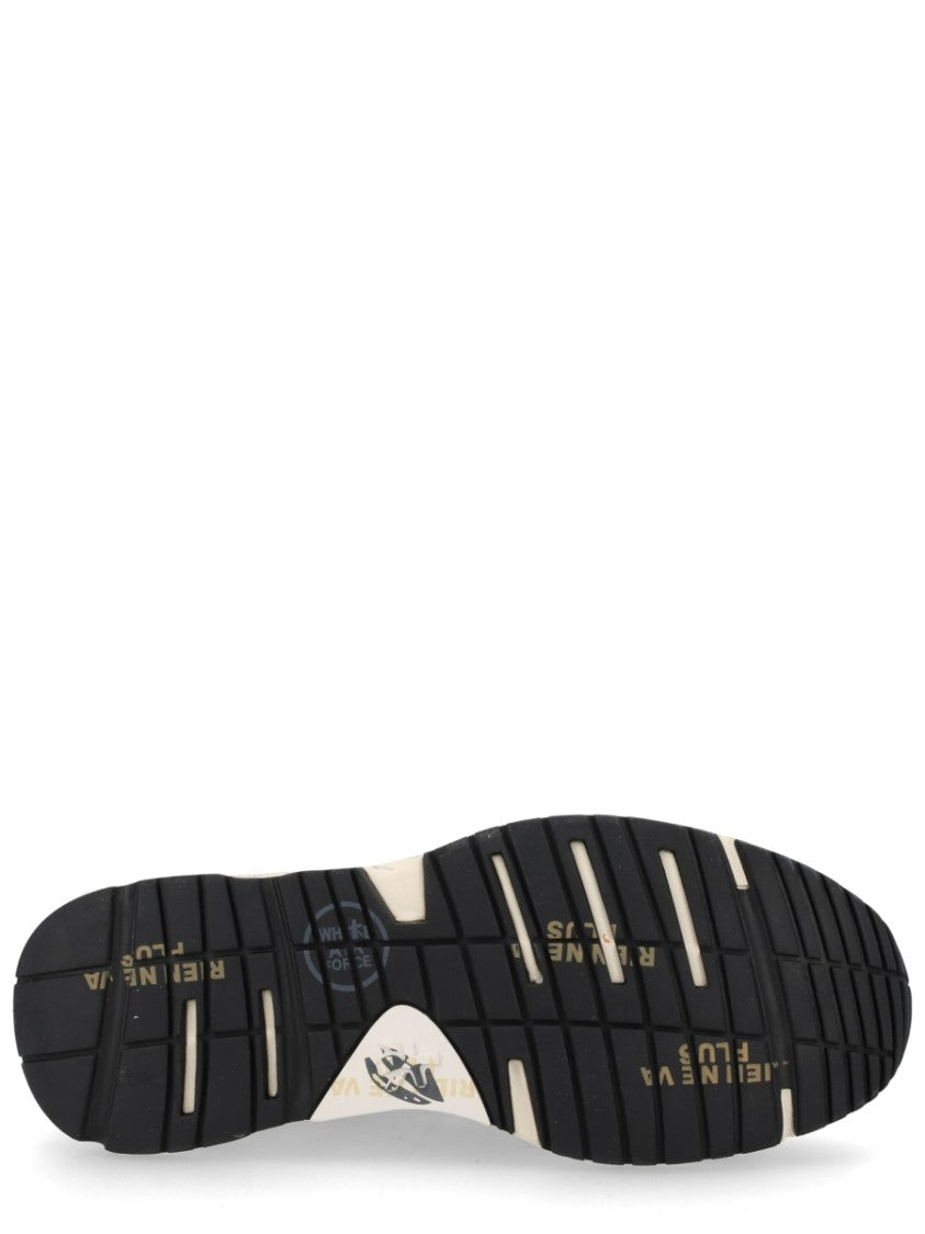 Premiata Mased 8116 Metallic Accent Leather Sneakers