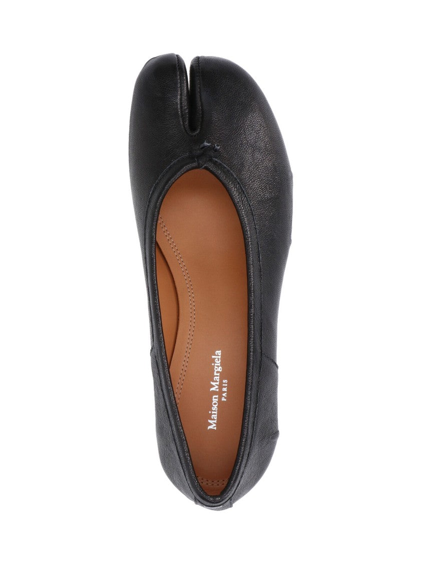 Maison Margiela Black Sheepskin Décolleté Tabi With Split-Toe Design