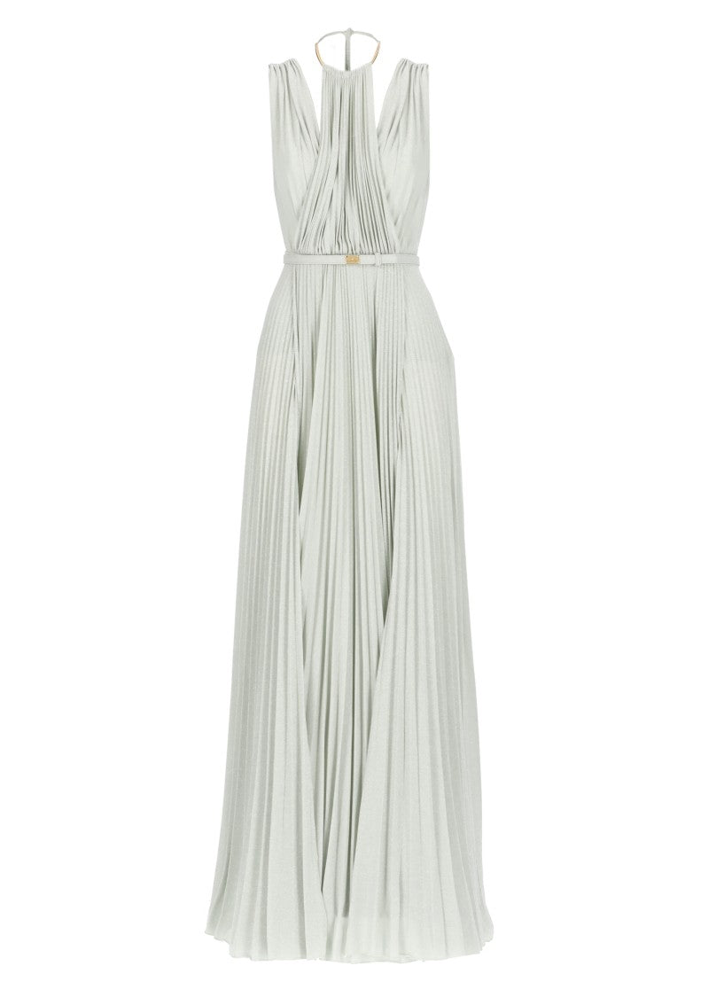 Elisabetta Franchi Red Carpet Jersey Lurex Dress