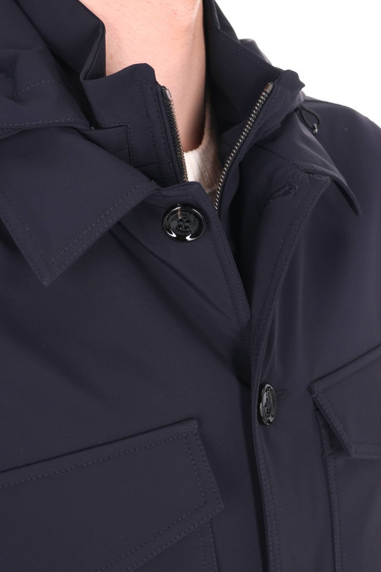 Moorer Maffei-Kr Waterproof Stretch Nylon Overshirt Jacket