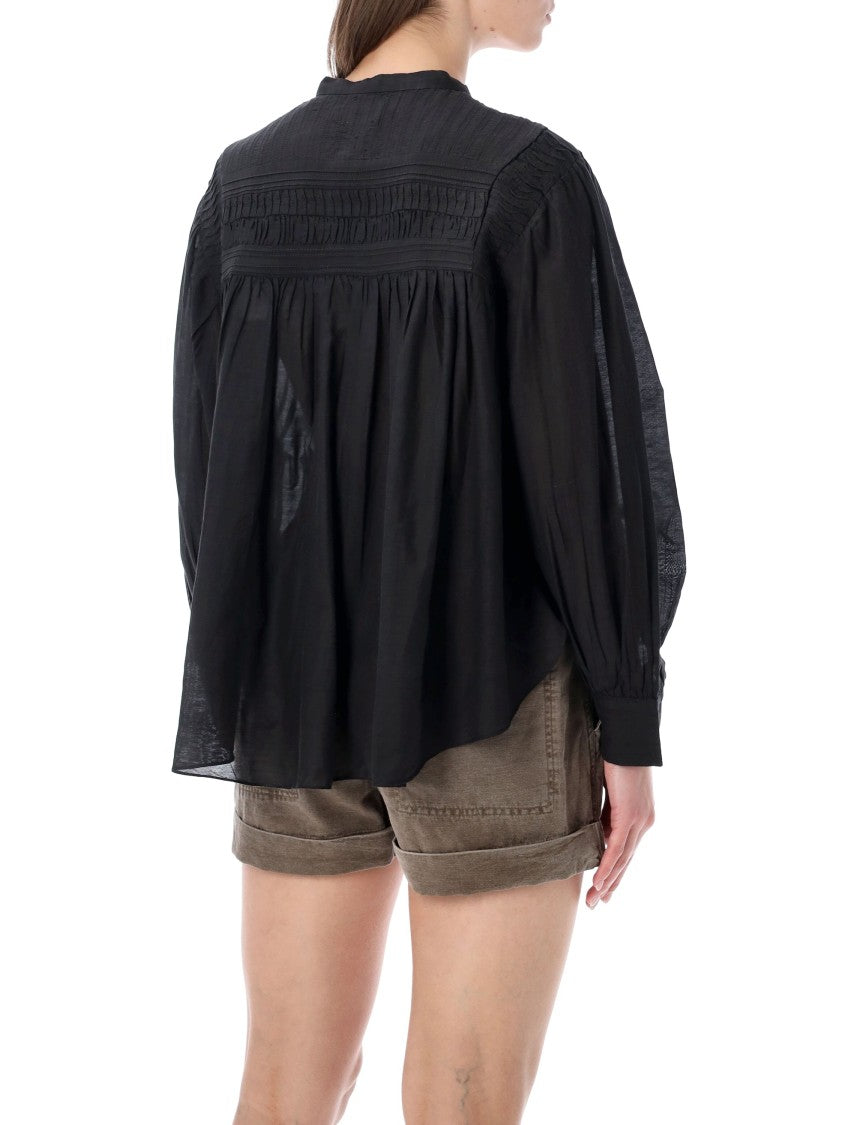 Isabel Marant Étoile Plalia Cotton Voile Blouse