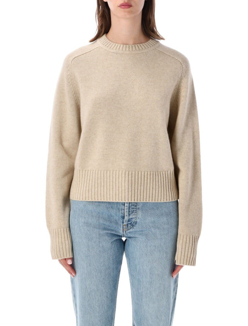Extreme Cashmere Please Saddle Sleeve Heavy Cashmere Crewneck Sweater