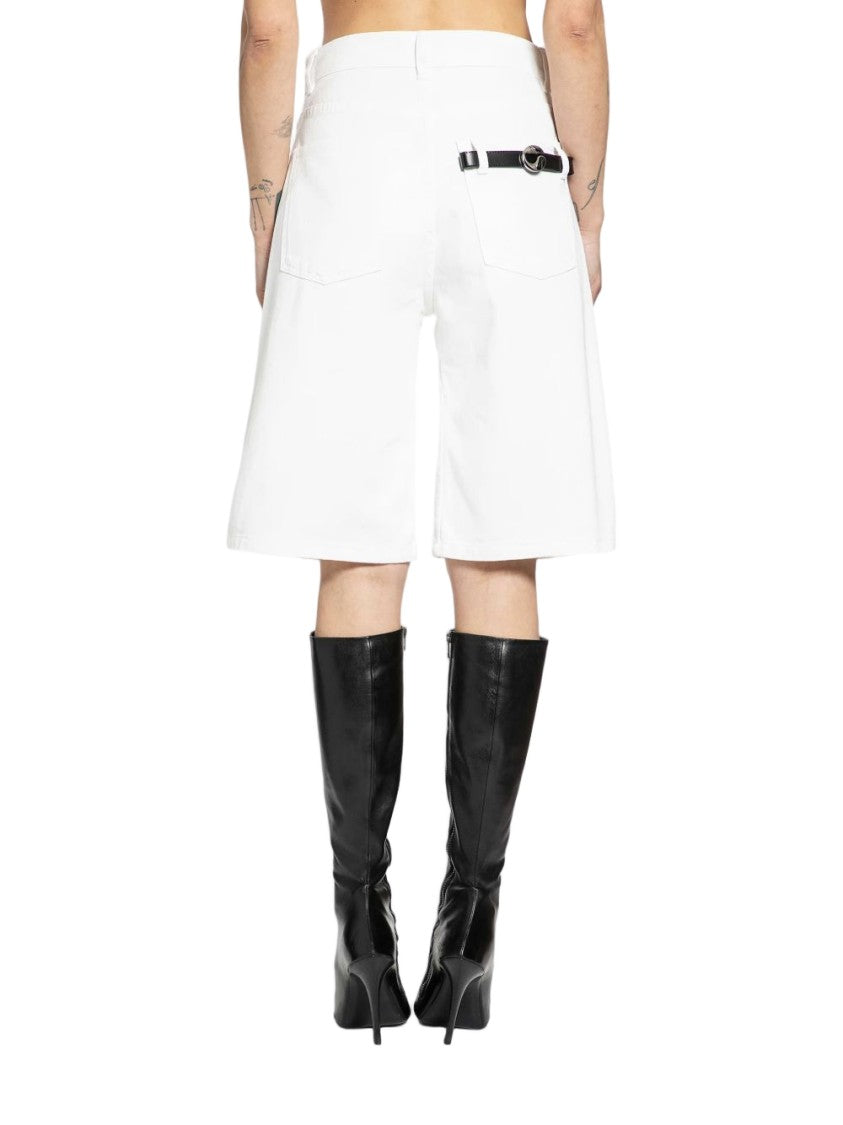 Coperni Knee-Length White Shorts With Relaxed Fit