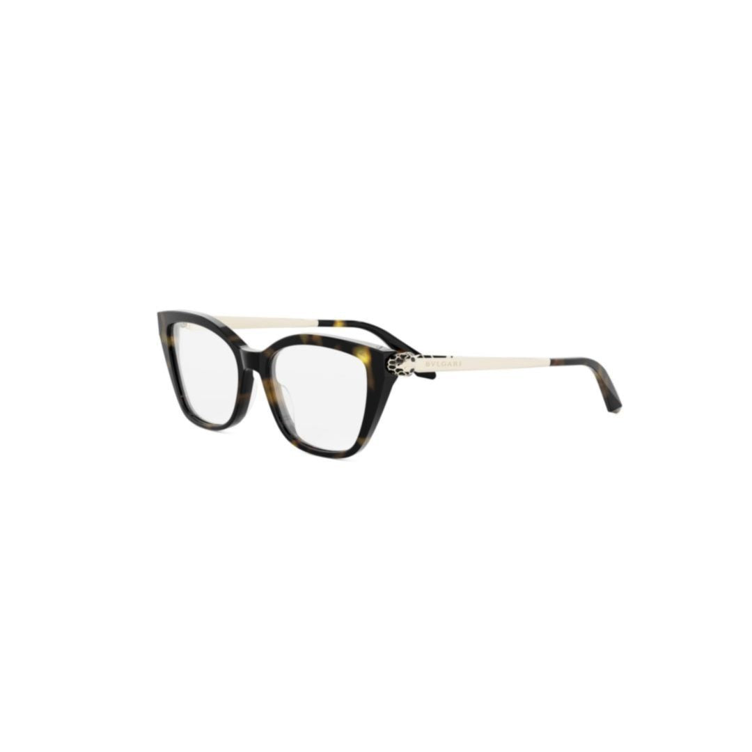 Bulgari Bv50055i Tortoiseshell Patterned Square Frame Eyeglasses
