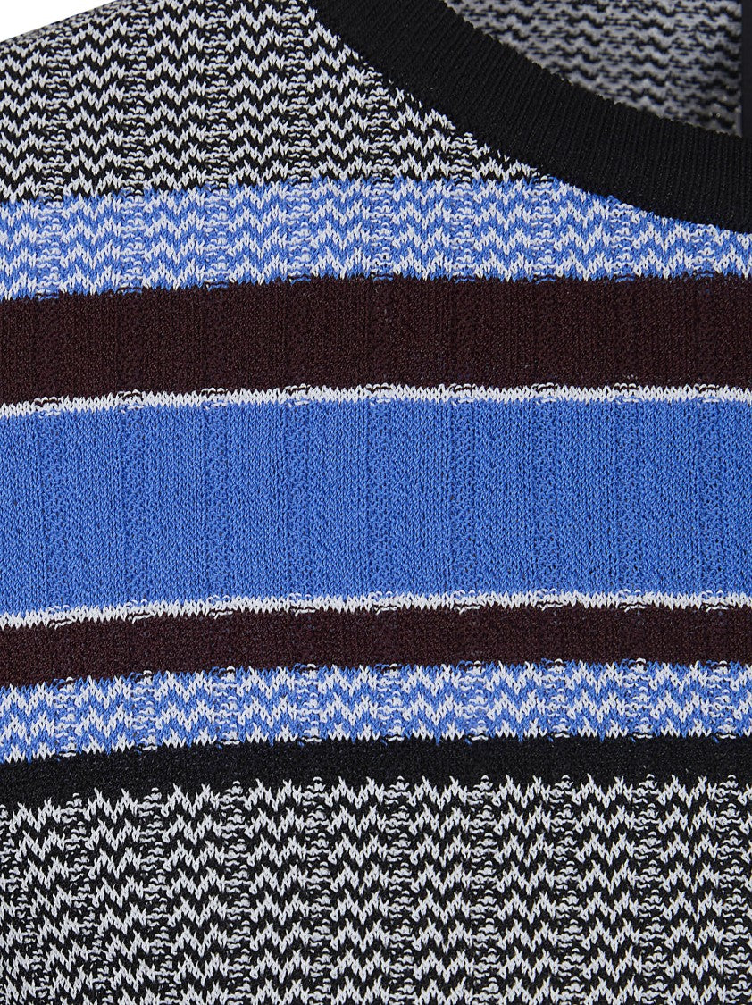 Pinko Cropped Ribbed Knit Sweater
