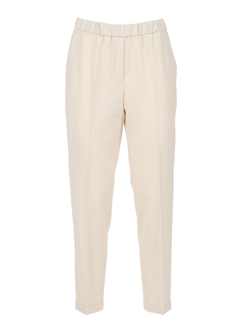 Antonelli Tailored High-Waist Trousers With Subtle Front Pleats