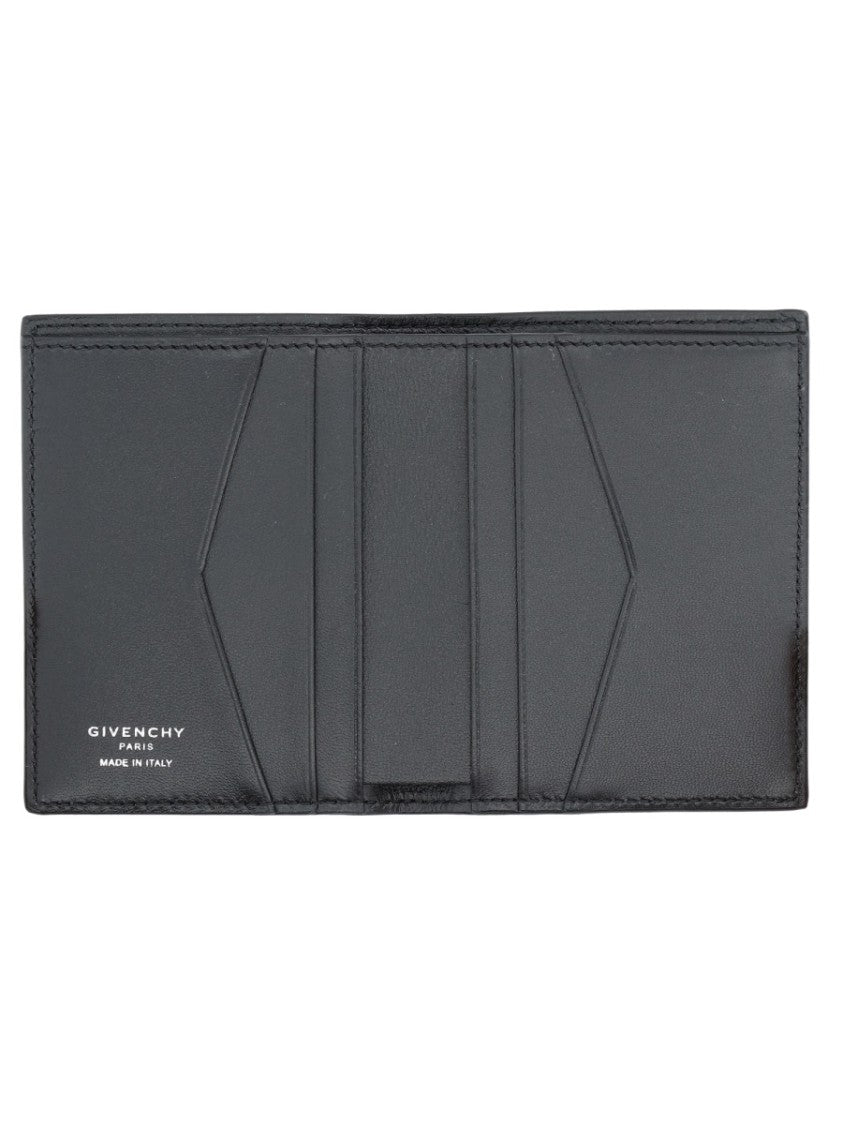 Givenchy Neutrals Grainy Texture Bifold Card Holder