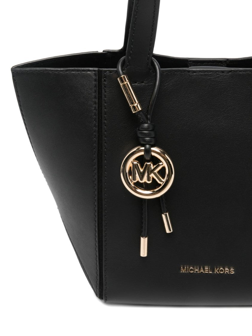 Michael Kors Structured Trapezoidal Handbag In Smooth Calf Leather