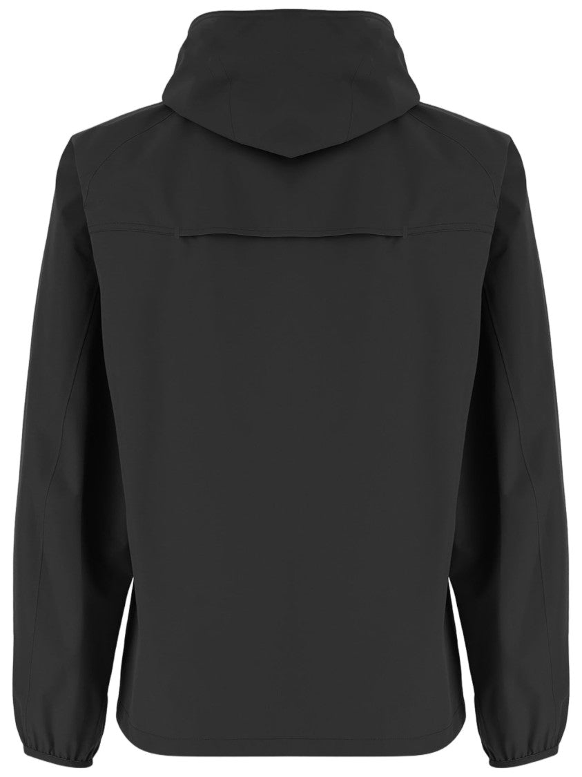 Save The Duck Cropped Black Jacket With High Collar