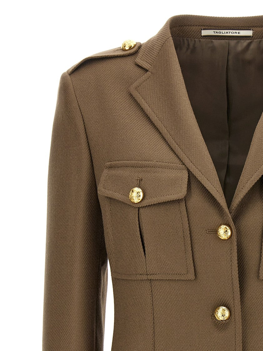 Tagliatore Single-Breasted Wool Jacket