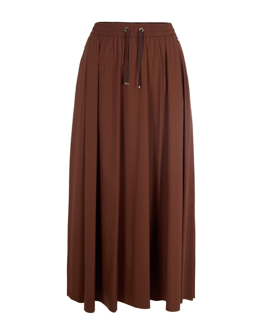 Herno Ankle-Grazing Light Nylon Stretch Skirt