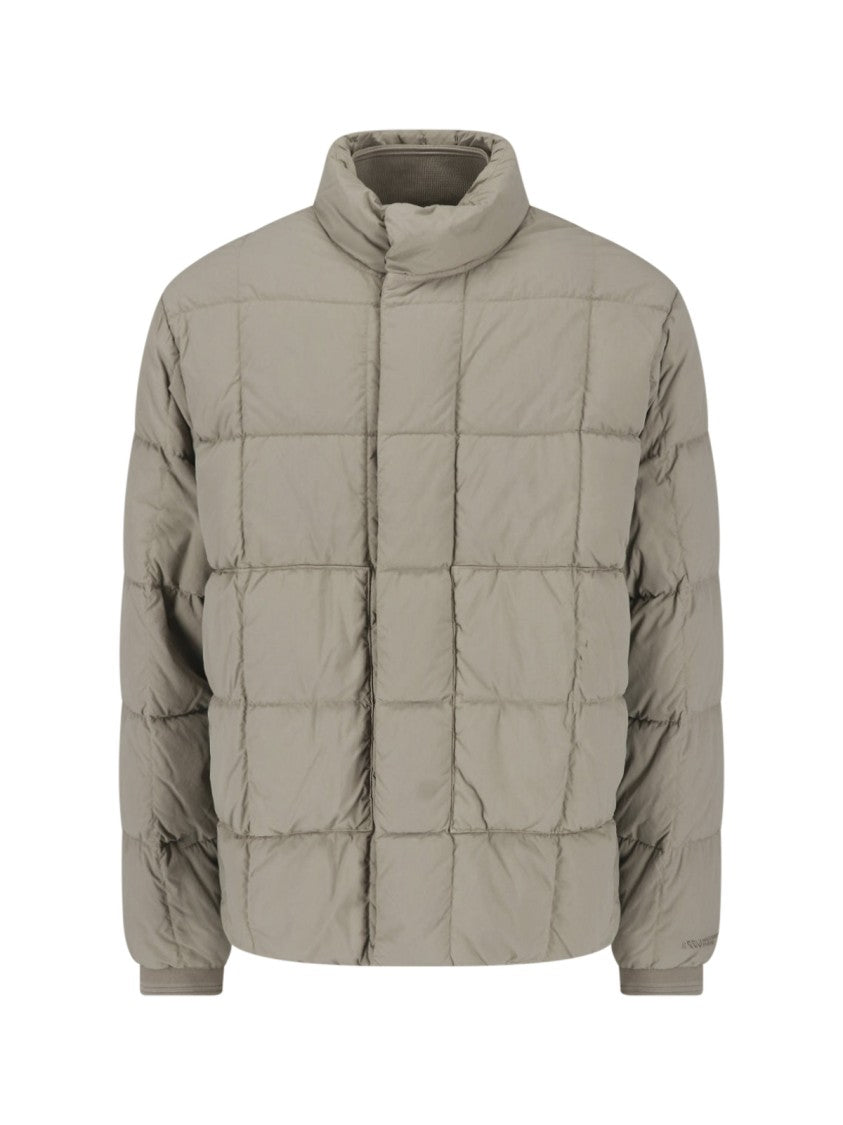 Massimo Osti Studio Grey Quilted Padded Down Jacket