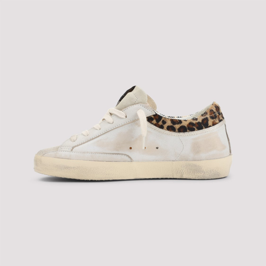 Golden Goose White Cow Leather Superstar Sneakers