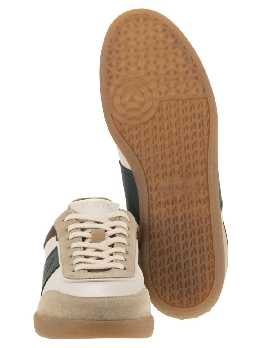 Tod's Suede Leather Tabs Sneakers