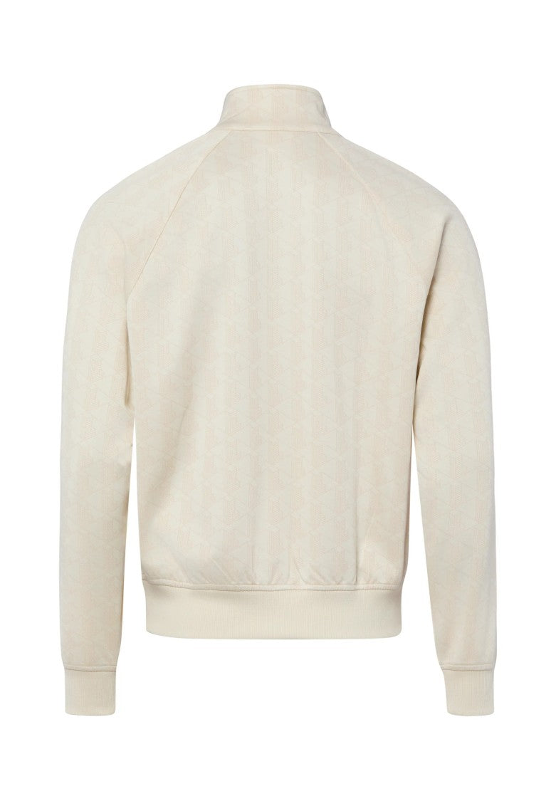Lacoste Americane Zip-Up Geometric Embossed Jacket