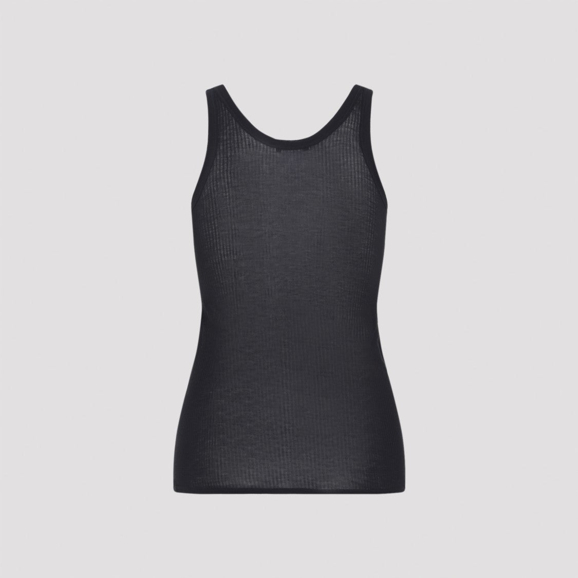 Lemaire Sleeveless Fitted Tank Top In Luxurious Viscose-Silk Blend