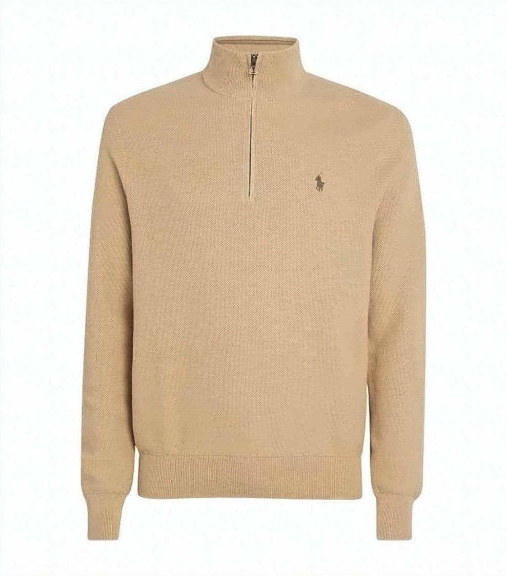Polo Ralph Lauren Half-Zip Knit Sweater With High Collar