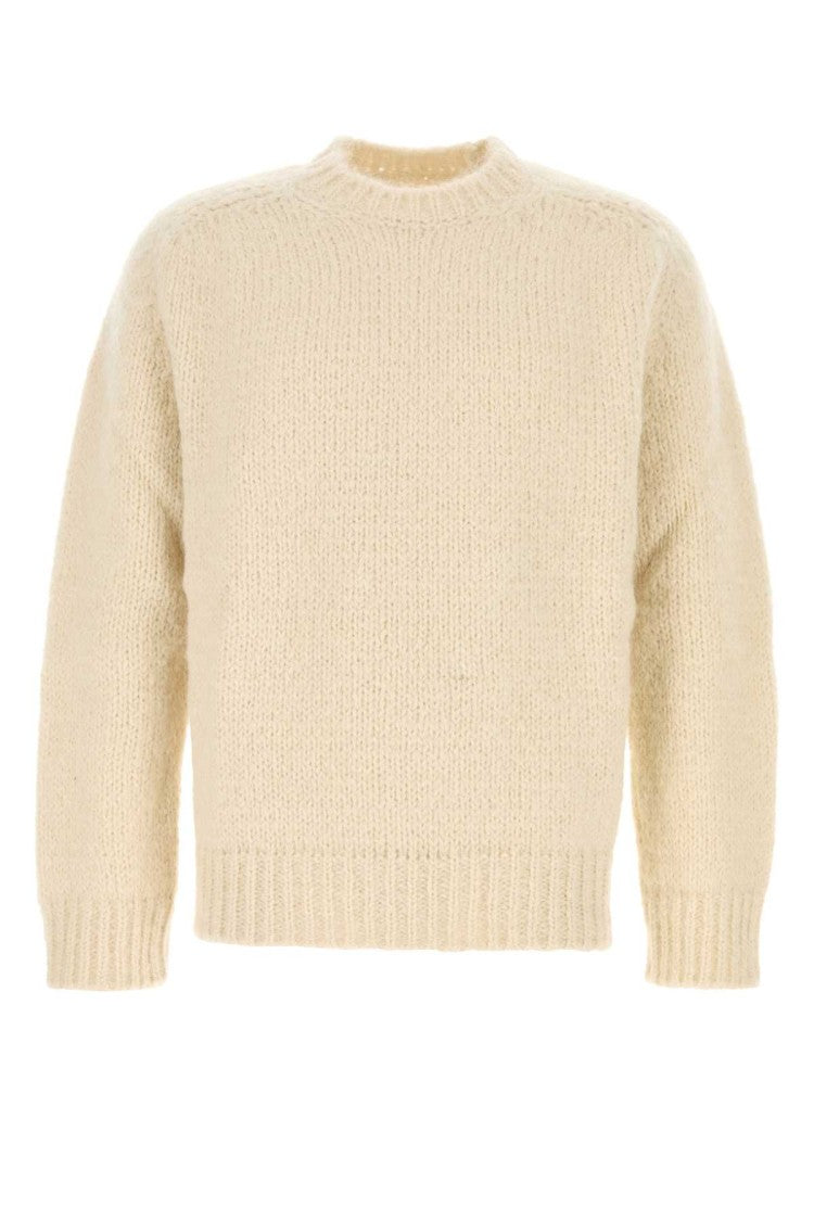 Jil Sander Ivory Mohair Blend Sweater