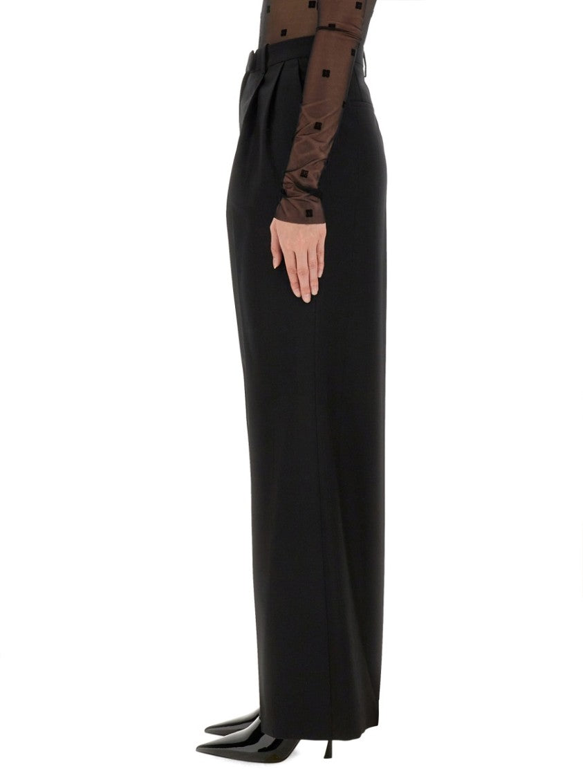 Givenchy Tailored Black Pantsuit With Wide-Leg Trousers