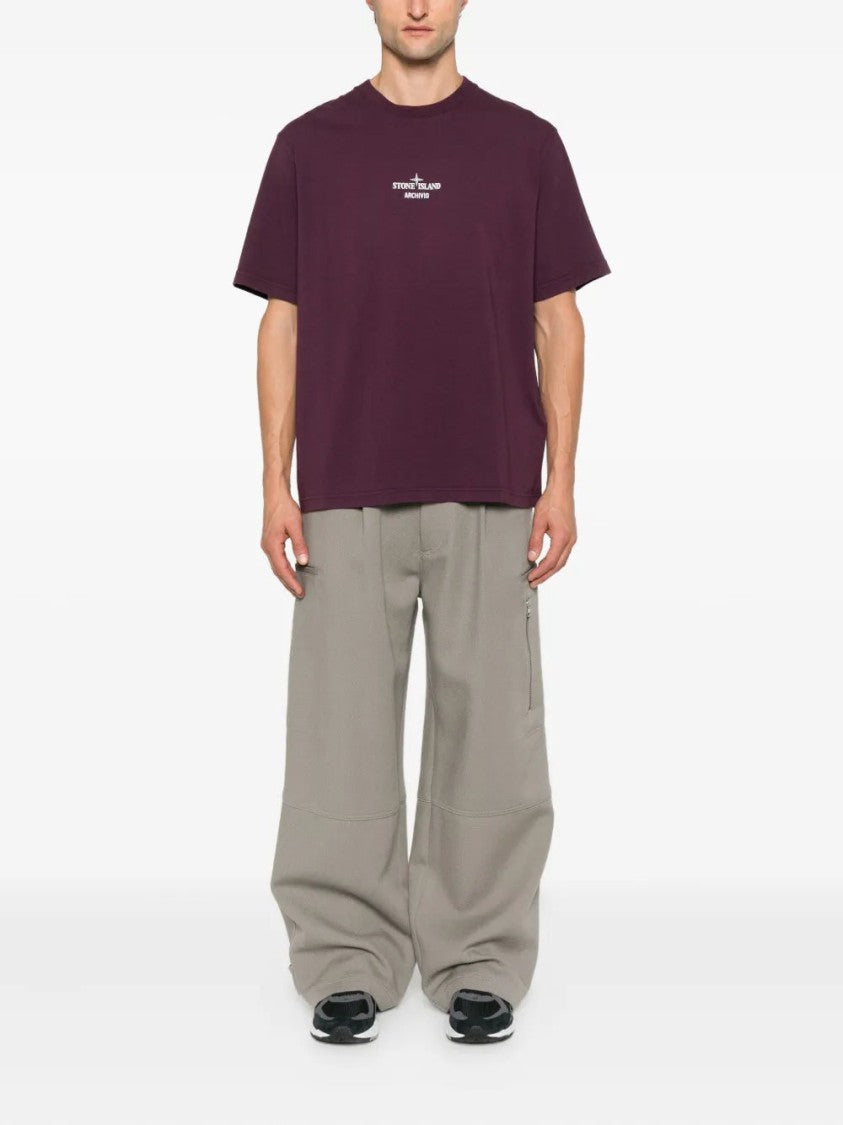 Stone Island Logo Cotton T-Shirt