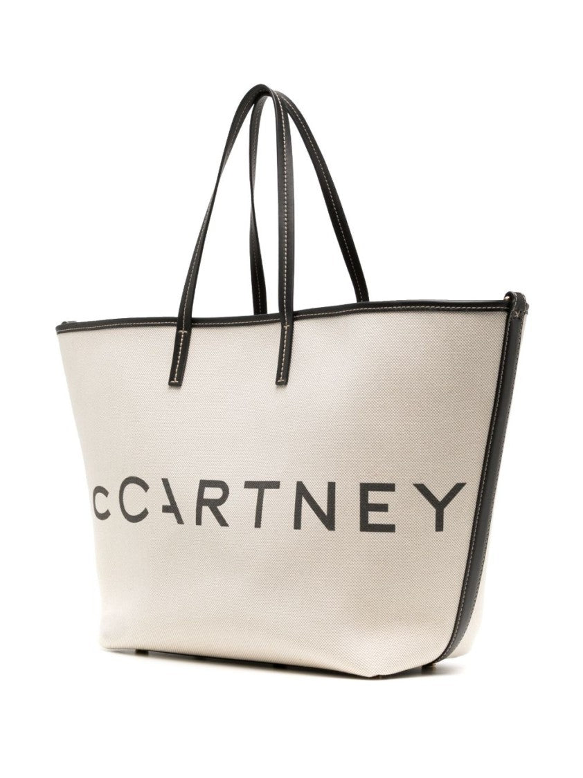 Stella Mccartney Spacious Structured Tote Bag With Bold Logo