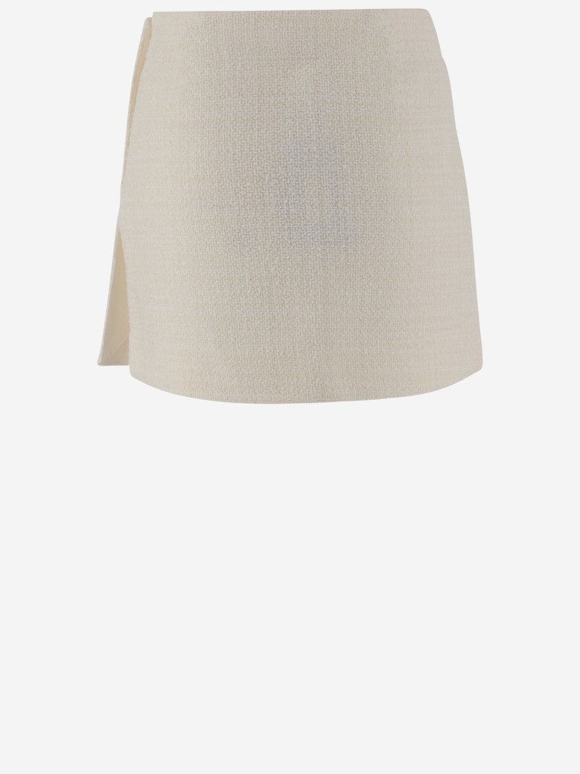 Pinko Cotton Blend Flan Skirt