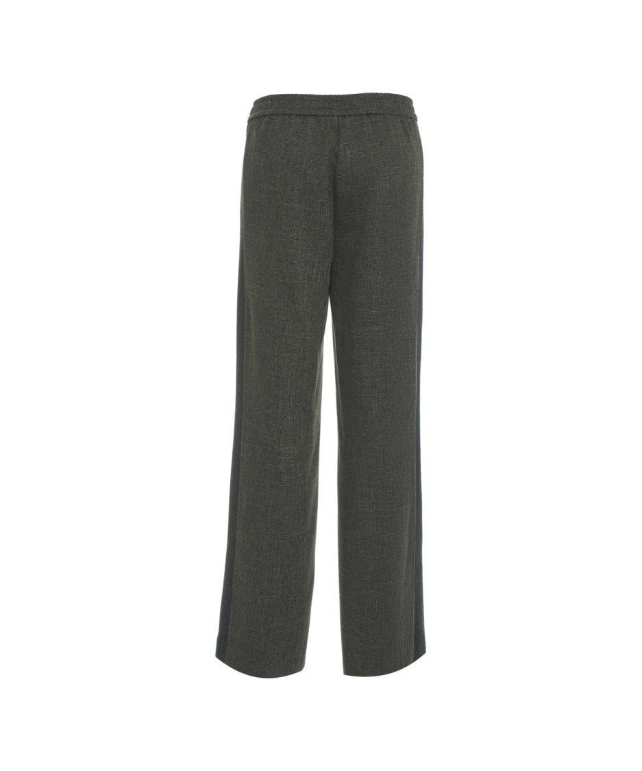 Kaos Straight Leg Trousers With Mid-Rise Waistband