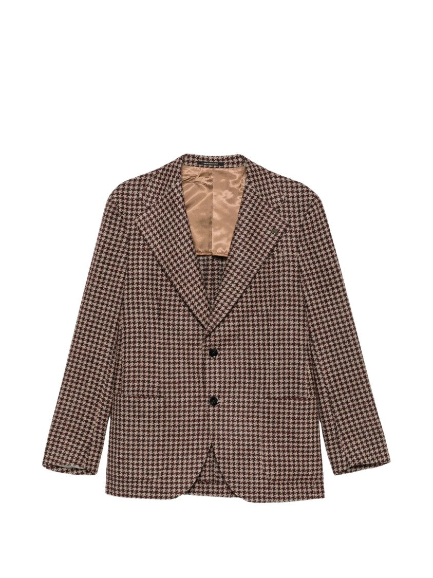 Gabriele Pasini Houndstooth Notched-Lapel Jacket
