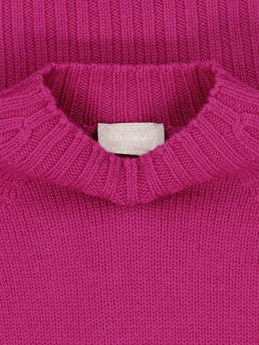 Drumohr Rich Purple Merino Wool Knitted Sweater