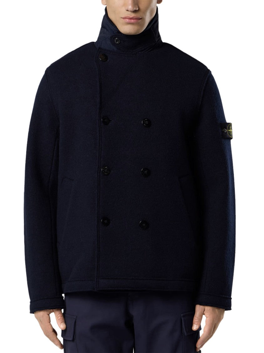Stone Island Double-Breasted Wool Jacket