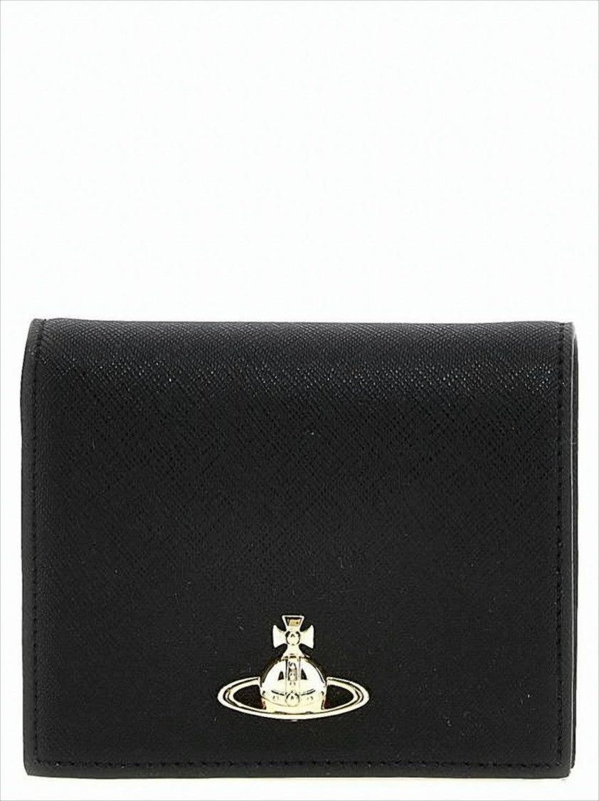 Vivienne Westwood Compact Textured Polyurethane Wallet