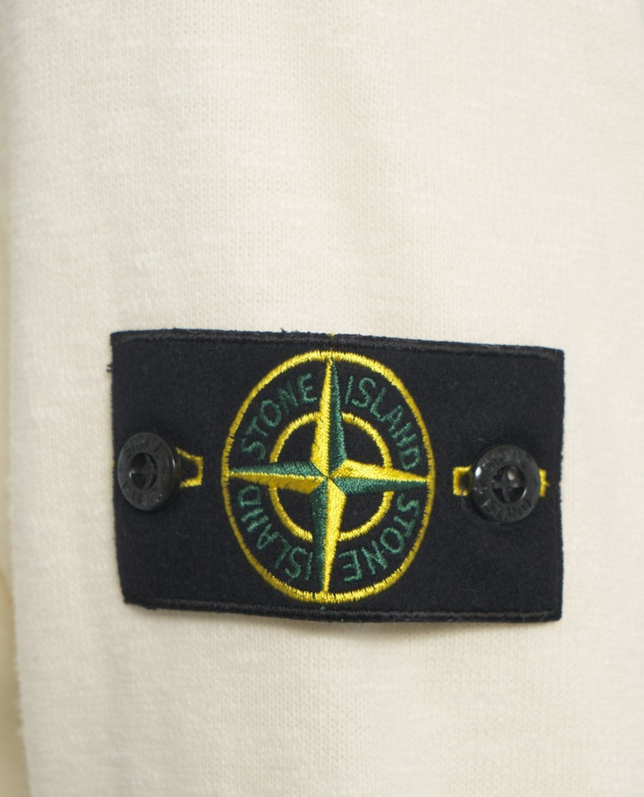 Stone Island Cotton Sweatshirt With Removable Logo Patch