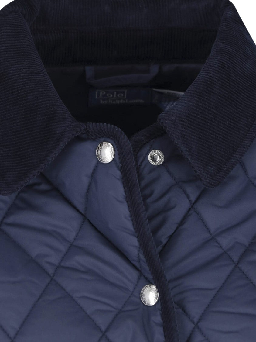 Polo Ralph Lauren Green Quilted Corduroy Collar Jacket