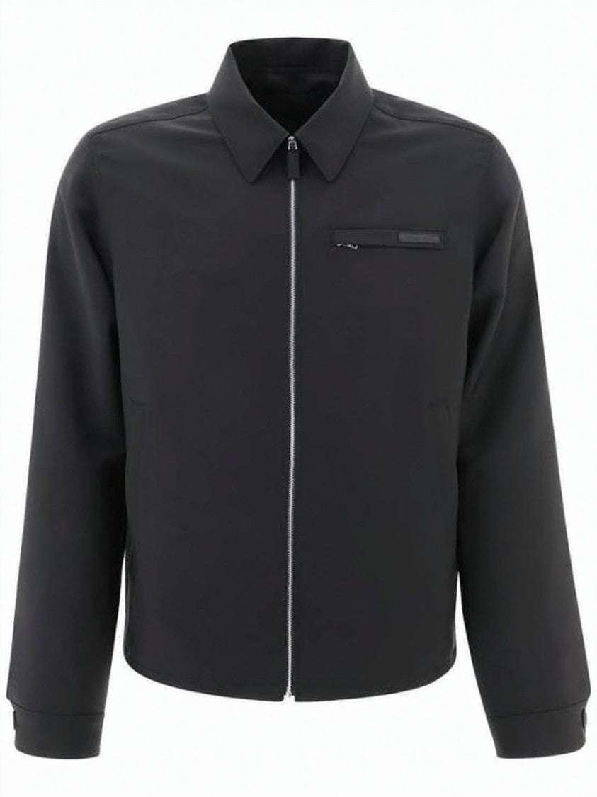 Prada Structured Black Mohair Blend Jacket