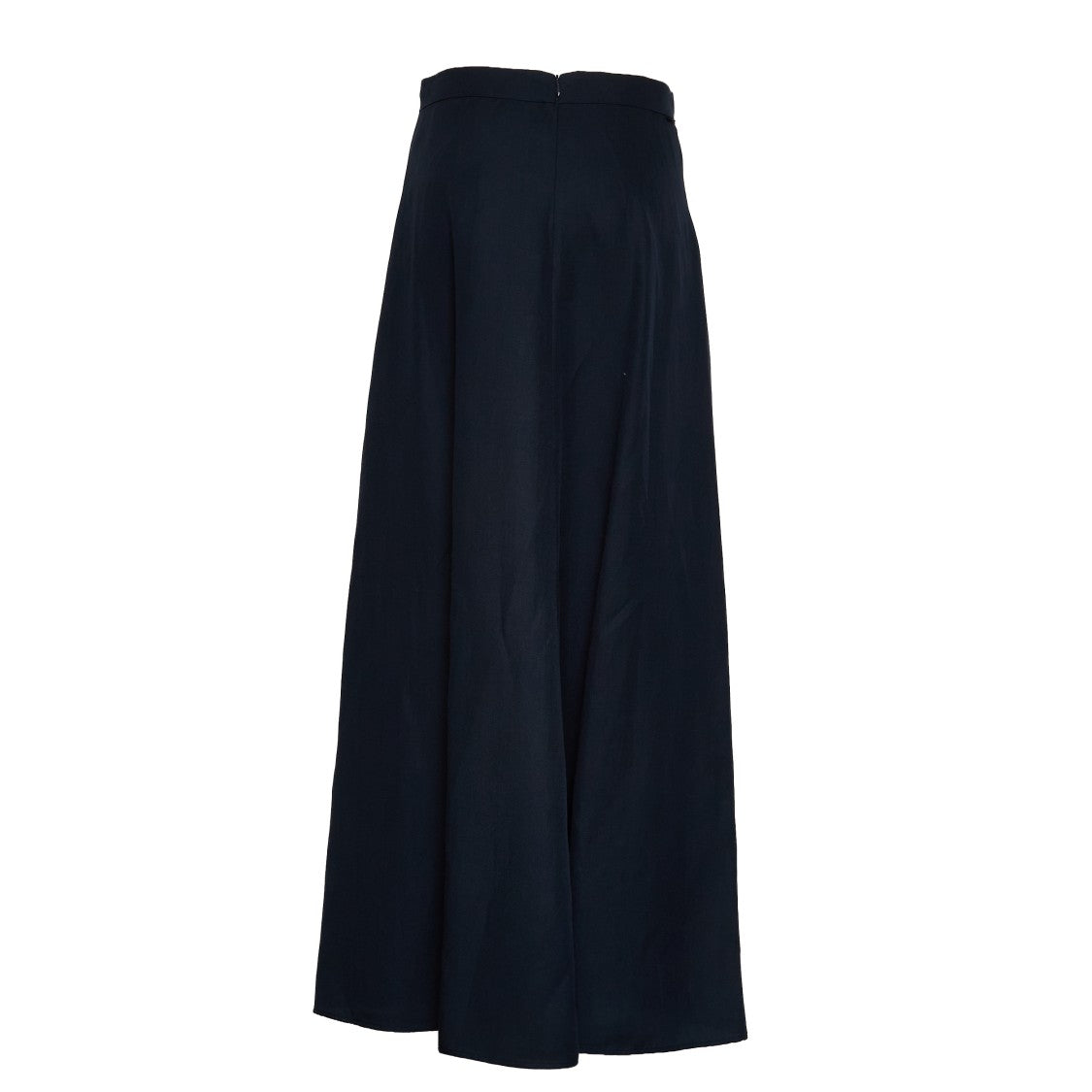 Woolrich Viscose Linen Pleated Maxi Skirt