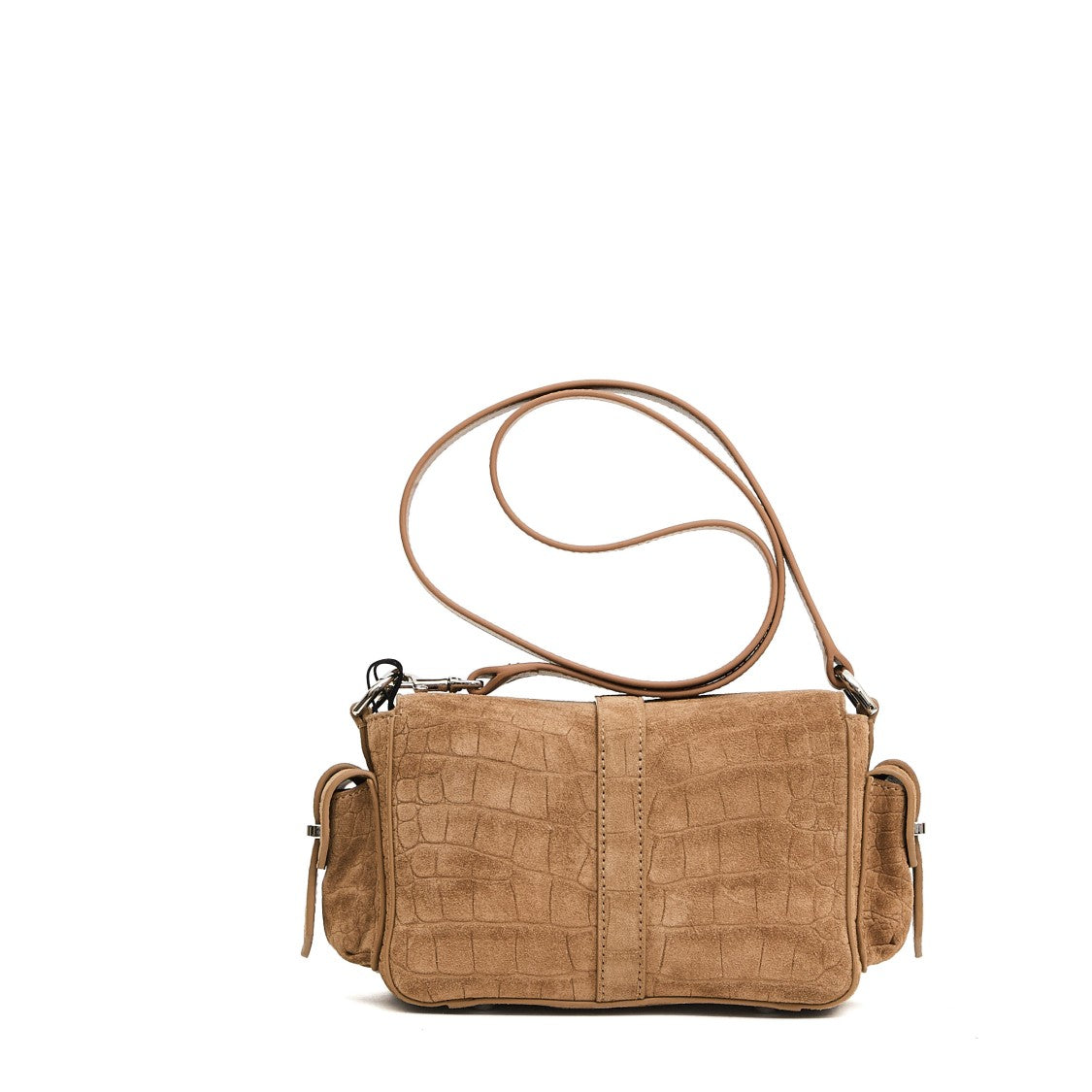 Hogan Small Flap Bag In Beige Coconut Crust