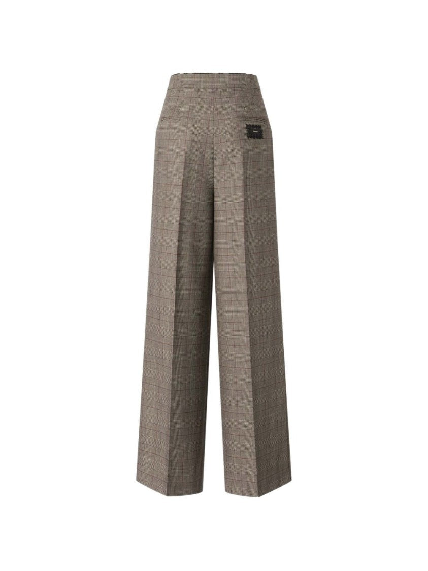 Pinko Straight-Leg Lace Trim Trousers