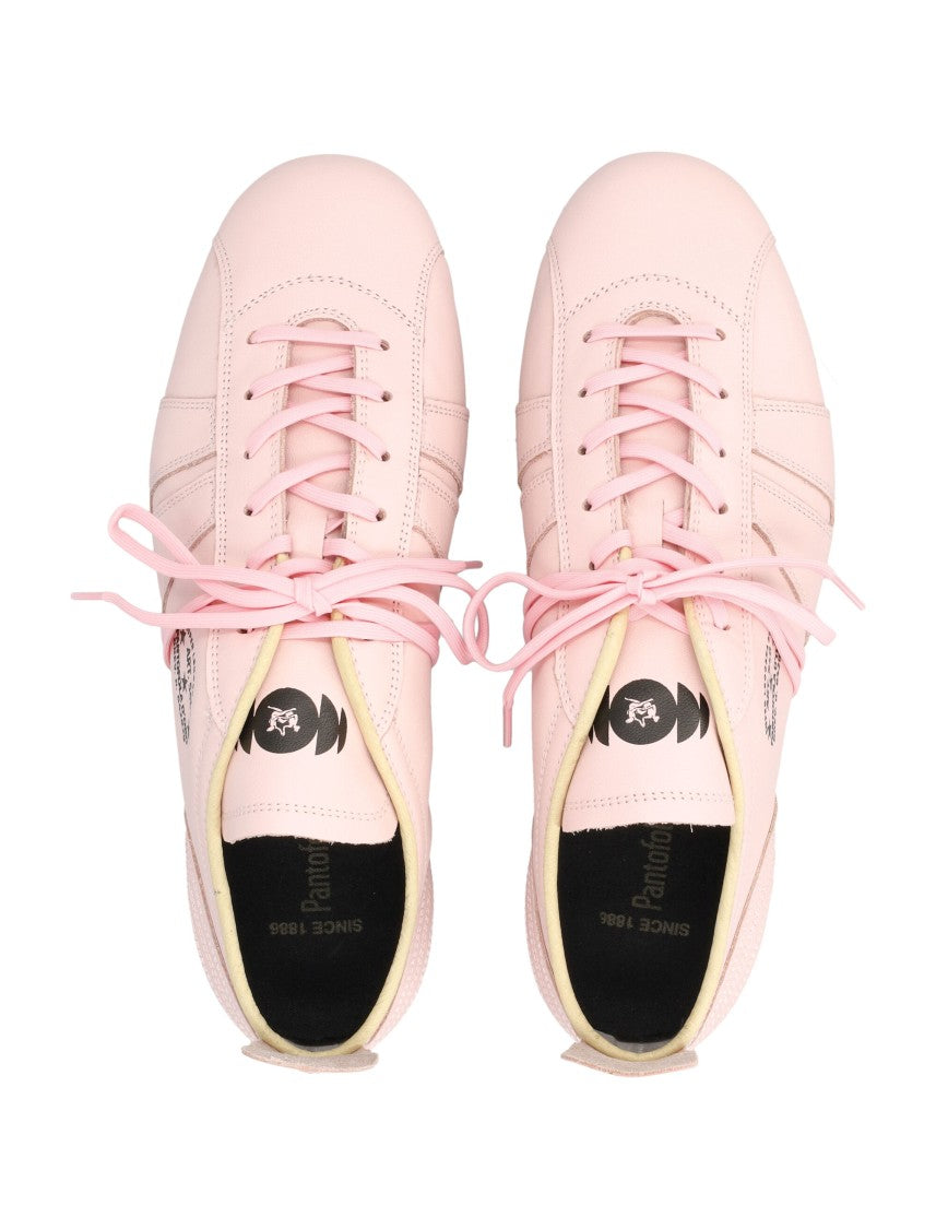 Pantofola D'oro 540 Football Inspired Black Leather Sneakers